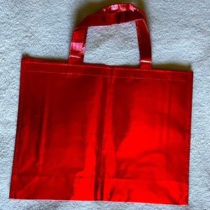 Red Glossy Reusable Shopping Bag